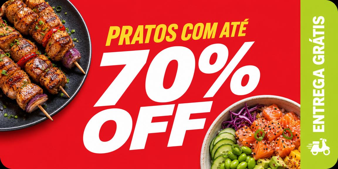 Pratos com até 70% OFF — Entrega grátis